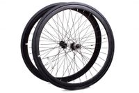 6KU Fixed Gear Wielset + Banden - Zwart 6KU Fixed Gear Wielset + Banden - Zwart