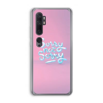 Sorry not sorry: Xiaomi Mi Note 10 Transparant Hoesje