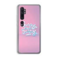 Sorry not sorry: Xiaomi Mi Note 10 Transparant Hoesje