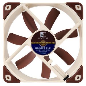 Noctua NF-S12A FLX Computer behuizing Ventilator 12 cm Beige, Bruin