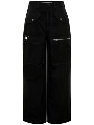 Dion Lee pantalon droit à design multi-poches - Noir