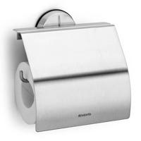 Brabantia RVS Toiletrolhouder met klep mat