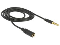 DeLOCK 84666 1m 3.5mm 3.5mm Zwart audio kabel - thumbnail