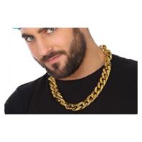 Gouden schakelketting hiphop / rapper verkleed accessoire