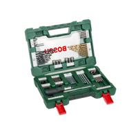 Bosch Accessoires V-Line TiN-boren en bitset met ratelschroevendraaier en magnetisch uitschuifbare pen 91-delige - 2607017195