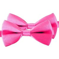 2x Roze verkleed vlinderstrikjes 12 cm voor dames/heren