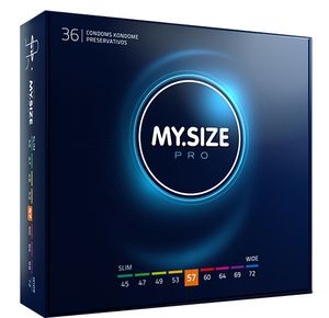 MySize PRO 57mm - Iets Ruimere Condooms 36 stuks