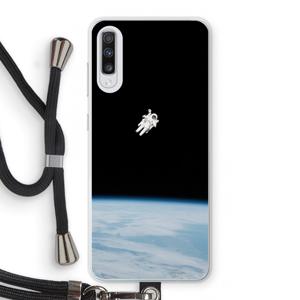 Alone in Space: Samsung Galaxy A70 Transparant Hoesje met koord