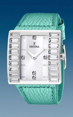 Horlogeband Festina F16538-3 Kunststof/Plastic Mintgroen 32mm
