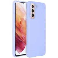 Accezz Liquid Silicone Backcover Samsung Galaxy S21 Telefoonhoesje Paars