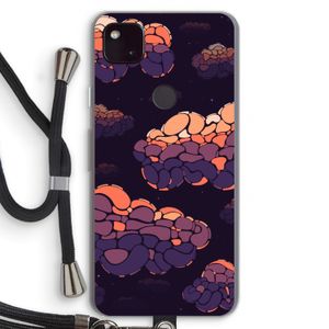 Patroon Wolken: Pixel 4a 5G Transparant Hoesje met koord