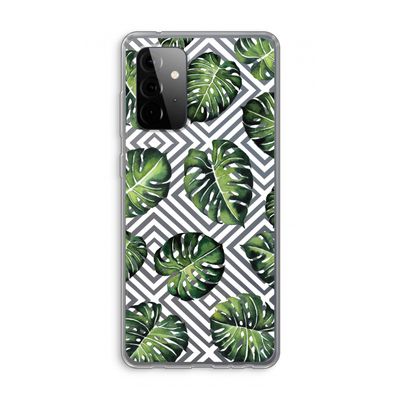 Geometrische jungle: Samsung Galaxy A72 Transparant Hoesje