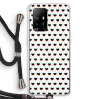 Hartjes: Oppo A94 5G Transparant Hoesje met koord