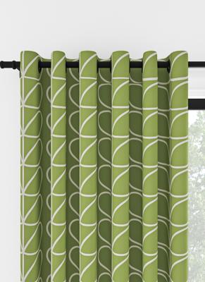 Orla Kiely - Ringgordijn - Jumbo Linear Stem Chalky Green