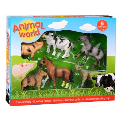 Johntoy boerderijdieren giftbox, 6st.