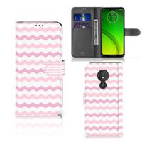 Motorola Moto G7 Power | Telefoon Hoesje | Waves Roze