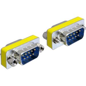 DeLOCK Adapter Gender Changer Sub-D9 male / male adapter