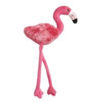 Nature Planet pluche knuffeldier Flamingo - roze - vogel - 23 cm - Knuffels cadeau - magneet