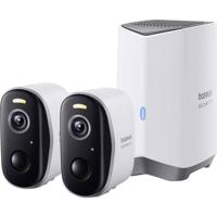 Baseus N1 Plus Outdoor 2K 2-Cam Kit S0TY002131 IP-Bewakingsset WiFi Set van 2 stuks 2304 x 1296 Pixel