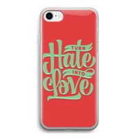 Turn hate into love: iPhone SE 2020 Transparant Hoesje