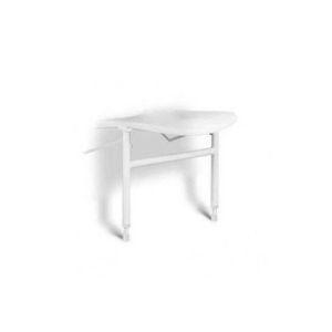 Handicare Linido dubbele hulppootset v douchezitjes rvs gecoat wit li2214.2014-02