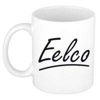 Eelco voornaam kado beker / mok sierlijke letters - gepersonaliseerde mok met naam - Naam mokken