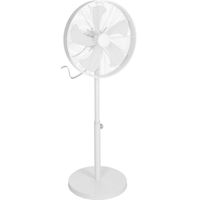 Witte krachtige staande ventilator 120 cm