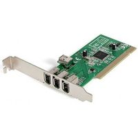StarTech.com 4-poort PCI 1394a FireWire Adapter Kaart 3 Extern 1 Intern