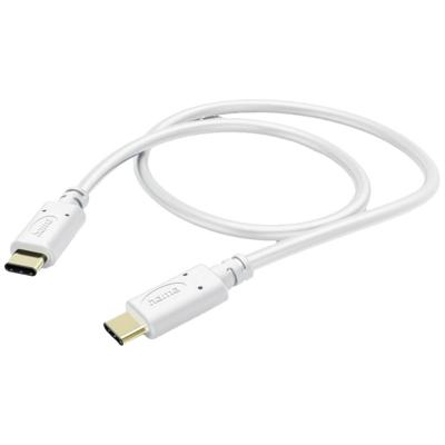 Hama USB-laadkabel USB 2.0 USB-C stekker, USB-C stekker 1.50 m Wit 00201592