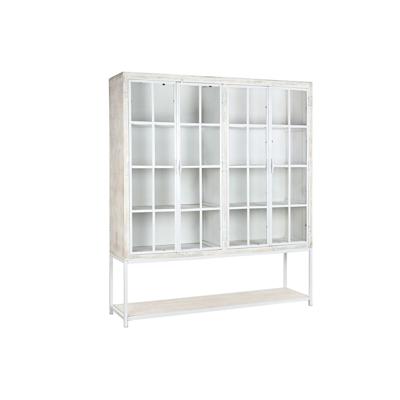 Planken DKD Home Decor Wit Zwart Metaal Mangohout 170 x 45 x 200 cm