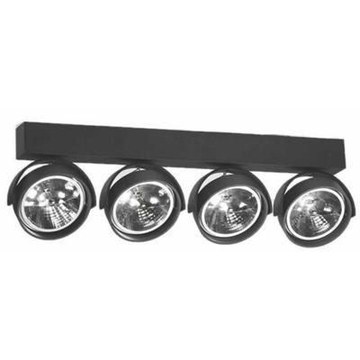 Artdelight 12 volt opbouwspotDutchess 4-lichts, zwart - QR 0004 ZW