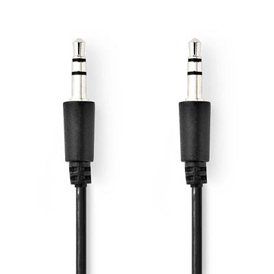 Nedis Stereo-Audiokabel | 3,5 mm Male | 3,5 mm Male | Vernikkeld | 1.00 m | Rond | Zwart | Label - CAGL22005BK10