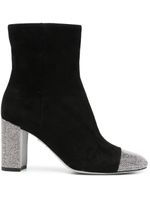 René Caovilla bottines Bonnie en daim 85 mm - Noir