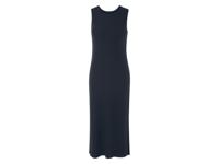 esmara Dames jurk met ribstructuur (Marineblauw, L (44/46))