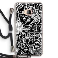 Vexx Black Mixtape: HTC U Play Transparant Hoesje met koord