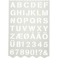 Creativ Company Sjabloon, letters en cijfers, h: 25 mm, vel 21x29 cm, 1 stuk