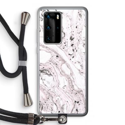 Mengelmoes: Huawei P40 Pro Transparant Hoesje met koord