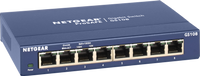 NETGEAR ProSAFE Unmanaged Switch - GS108GE - Desktop - 8 Gigabit Ethernet poorten 10/100/1000 Mbps - thumbnail