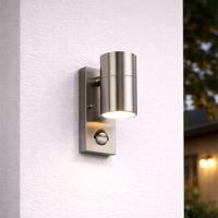 Mason wandlamp - 6500K daglicht wit - Bewegingsmelder en schemerschakelaar - IP44 spatwaterdicht - Spotlight voor binnen en buiten - RVS
