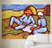 Sticker schilderij kunst Van Gogh Sticker schilderij kunst Van Gogh