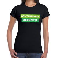 Achterhoeks deerntje zwart festival t-shirt dames