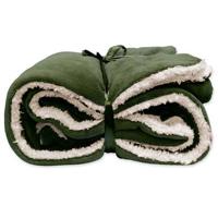 Unique Living - Lars Coral Fleece|suede Plaid 150x200cm Winter Green