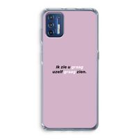 uzelf graag zien: Motorola Moto G9 Plus Transparant Hoesje