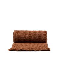 Kave Home Plaid 'Nulina' 130 x 170cm, kleur Oranje/Bruin