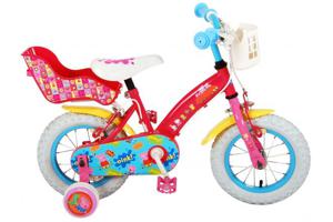 Peppa Pig Kinderfiets Meisjes 12 inch Roze Twee handremmen