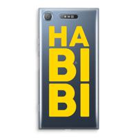 Habibi Blue: Sony Xperia XZ1 Transparant Hoesje - thumbnail