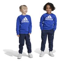adidas Essentials Big Logo Fleece Joggingpak Kleuters/Peuters Blauw Donkerblauw Wit
