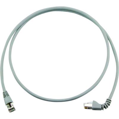 Telegärtner 100008305 RJ45 Netwerkkabel, patchkabel CAT 6A S/FTP 2.00 m Grijs Vlambestendig, Halogeenvrij 1 stuk(s)