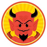 Halloween bierviltjes - 10x stuks - duivel - karton - dubbelzijdig