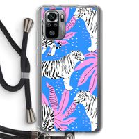 Tijger: Xiaomi Redmi Note 10S Transparant Hoesje met koord Tijger: Xiaomi Redmi Note 10S Transparant Hoesje met koord